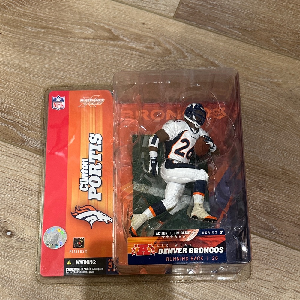 Denver Broncos Action Figure - White and Blue
